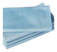 KSQLXHPI 4-Pack Large Microfibre Glass Cleaning Cloths - Streak-Free, Lint-Free, Durable 40x40cm - Car Window, Eyewear Cleaner, Machine Washable for Glass & Detailing