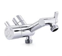 KSRFLUX All-Metal High-Flow Diverter with Adjust Shower Arm For Rain Shower | High-Pressure Flow, 4 Modes with Pause, Adjustable Arm, Easy DIY Setup
