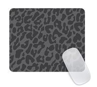 Ksriylm Square Funny Cute Mouse Pad,Office Home Personalized Mouse Mat Design,Waterproof Mousepad, Non-Slip Rubber Base Computer Mouse Pads for Wireless Mouse,Lovely Black leopard