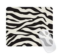 Ksriylm Square Funny Mouse Mat, Cute and Waterproof Mousepad For Computers, Laptop with Non-Slip Rubber Base, 9.5 * 7.8 * 0.12In Mouse Pad, Office & Home,Stripe Black and White