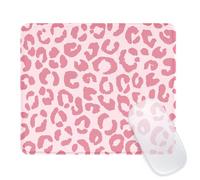 Ksriylm Square Funny Mouse Mat, Cute and Waterproof Mousepad For Computers, Laptop with Non-Slip Rubber Base, 9.5 * 7.8 * 0.12In Mouse Pad, Office & Home,Leopard Pink