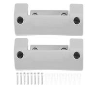 Ksrnsne 2Pcs Garden Hose Reel Holder PVC Wall Mounted Garden Hose Hanger Pipe Holder with 8Pcs Expansion Screws