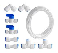 Ksrnsne Water Supply Pipe Tube and Fridge Connectors Kit 10M Refrigerator Water Line Kit with Quick Connect