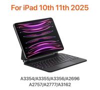 KssogOBOE Backlit Magic Keyboard Compatible With 2025 11th A16 10th M2 M3 13 11 Inch 12.9 10.9 Air 4 Air 5 Pro 11 Cover Magnetic Cases(black)