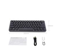 KssogOBOE Keyboard GK61 Portable 60% Optical Wireless RGB Backlit Gaming SK61 Compatible With Desktop(GK61S Black)