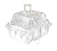 KssogOBOE Linear Switches 62g Progressive Spring Transparent Clear RGB 5 Pins Lubed Smooth Line Keyboard Compatible With Computer