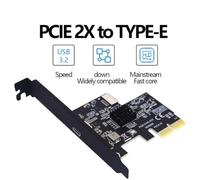 KssogOBOE USB 3.2 Type C Expansion Card With ASM3142 Controller 10Gbps PCIe 4X To 16X Adapter 1-5 Port Type C Compatible With PCIE Systems(2X Type C Type E)