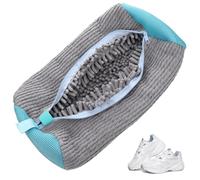 Kssvzz Shoe Washing Machine Bag, Reusable Trainer Washing Machine Bag, Laundry Shoe Bags for Washing Machine, Shoe Cleaning Bag with Zipper (Grey)
