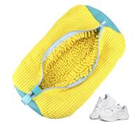 Kssvzz Shoe Washing Machine Bag, Reusable Trainer Washing Machine Bag, Laundry Shoe Bags for Washing Machine, Shoe Cleaning Bag with Zipper (Yellow)