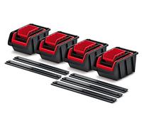 WALL MOUNT STORAGE BOARD ORGANIER BOXES GARAGE TOOL DIY BIN PANEL RACK 7 SETS