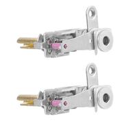 Kst300 Adjustable Bimetal Thermostat Switch 2pcs | Metal Construction, Silver Contacts, Rotary Adjustment Knob, Wide Temperature Range, Quick Response, Standard Slots