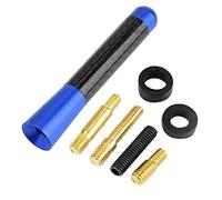 KSTE 3”Carbon Fiber Screw Radio Short Antenna Aerial Compatible with Universal Car Modification (Blue)