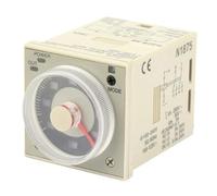 KSTE H3CR-A8 Delay Timer Relay, 8-Pin Multifunctional Time Relay | 100-240VAC/DC Knob Control 1.2S-300H Range, 5A 2NC Solid-State Analog Timer