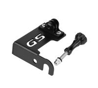 KSTE L Bracket Motorcycle Front Left Camera Bracket,for B-M-W R1200GS LC R1200GS LC,ADV for GoPro.(Black and Sliver)