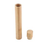 KSTE Toothbrush Holder, Portable Eco-Friendly Bamboo Toothbrush Travel Protect Box Holder Storage Case