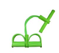 KSTEEE 4 Tube Resistance Pull Rope Elastic Sit Up Equipment Leg Exerciser Sit-up Bodybuilding Expander Elastic Bands Yoga Equipment Pilates Workout (Green)