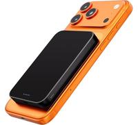 kstime Magnetic Power Bank, 10000mAh 14mm Ultra Thin Titanium Design PD20W Wireless Portable Charger with USB-C Input and Output Compatible with iPhone 17/16/15/14/13/12 Series (Black)