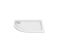 KStone Slip Resistant Offset Quadrant Shower Tray 1200mm x 900mm Left Handed Grey Please Select Size: 1200x900mm, Handing: Left Handed