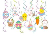 KSVFTB 10 Pcs Easter Decorations, Easter Hanging Decorations, Easter Banner, Easter Decoration, Easter Decor, Cute Bunny Eggs Party Decor, Diy Easter Party Decorations