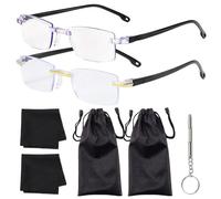 KSVFTB 2 Pairs Auto Focus Glasses Self Adjusting, Vision Sync Multifocal Glasses For Digital Reading And Professional Use, Smart Zoom For Reading And Digital Screen Useadjustable Focus Eyewear