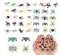 KSVFTB 36 pcs Insect Models with for Parties Gifts,Bugs Toys,insect toys Realistic Minibeasts Collection, Educational Nature insects Exploration Set,Educational Play,Collecting,bug toys Game Rewards.
