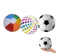 KSVFTB 3pcs Inflatable Ball, Beach Balls Inflatable, Giant Inflatable Ball for Pool Toys and Outdoor Activities, Inflatable Football for Kids for Summer Parties，Birthday Party Supplies