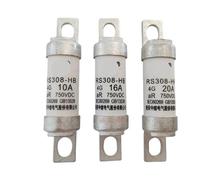 KSVNOTF 1PCS RS308-HB4G 16A 20A 32A 40A 50A 63A 80A 100A 750VDC Fuse(RS308-HB-4G 50A)
