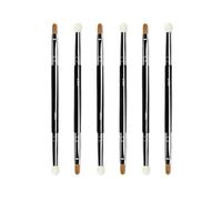 Ksvsonrvi 6PCS Double-ended Concealer Brush, Under Eye Mini Dual End Makeup Brush with Sponge Synthetic Bristle