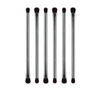 Ksvsonrvi Eyeshadow Brushes, 6 PCS Double-ended Cosmetic Makeup Brush Tool Good at Flawless Blending, Contouring or Defining