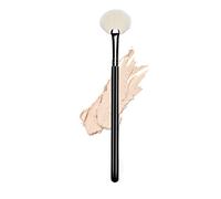 Ksvsonrvi Highlighter Brush Fan Brush for Face Highlighting, Buffing and Blending With Powder Cream, Blusher Highlighter Applicator Makeup Tool