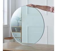 ksxnkhk 30in 40in Tempered Glass Round Table Top Clear Tabletop Dining Replacement Tops Easy to Clean(68cm(27in))