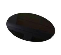 ksxnkhk 5/16" Thick Round Tempered Glass Table Top, 17in-40in Black Tabletop, Dining Tabletop Protector Easy to Clean(70cm(28in))