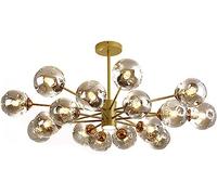 ksxnkhk 6-Light Black Industrial Sputnik Chandelier,E27,Metal Ceiling Light Fixture,Adjustable Height Pendant Light Fitting for Living Room Bedroom Dining Room Hallway-Gold 1 16t