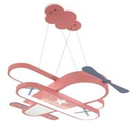 ksxnkhk Airplane Chandelier Nordic Modern Dimmable LED Ceiling Pendant Light Cartoon Aircraft Pink For Girls Room Large Kids Bedroom Boys Children Blue Nursery