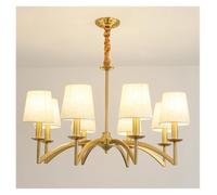 ksxnkhk American Country Pendant Lights Living Room Retro Creative Dining Room Lamp Bedroom Chandelier Fabric Hanging Lamp
