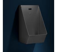ksxnkhk Automatic Sensor Urinal Flusher,Wall Mounted Men's Bathroom Toilet Male Urinal, Touchless Flushing Set Stainless Steel for Bar Hotel Shop,Black