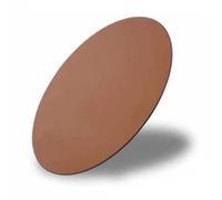 ksxnkhk Brown 30in Round Glass Table Top, Replacement Dining Top 1/4" Thick Circle Tempered Easy to Clean(60cm(24in))