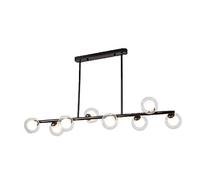 ksxnkhk Brushed Brass Luxurious Chandelier Lighting,for Cafe Restaurant Corridor,G9 Magic Bean Long Chandelier,Modern Glass Ball Sputnik During Light,Mid Century Adjustable Ceiling Light-B
