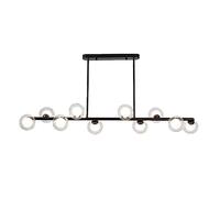 ksxnkhk Brushed Brass Luxurious Chandelier Lighting,for Cafe Restaurant Corridor,G9 Magic Bean Long Chandelier,Modern Glass Ball Sputnik During Light,Mid Century Adjustable Ceiling Light-B