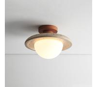 ksxnkhk ceiling light bedroom 9.8 Inch Japanese Style Light, Imitation Yellow Cave Stone Hallway Entryway Kitchen Closet