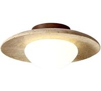 ksxnkhk ceiling light bedroom Nordic Natural Stone Marble Modern Semi Flush Mount White Milk Glass Bathroom