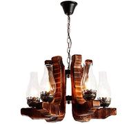 ksxnkhk Chandelier, Lamp Post Lights Outdoor,Bamboo Art Victorian Retro 6-Light Iron Chandelier Lantern Style Pendant Lamp Metal Orb Pendants Lamp Hanging Ceiling Mount Pendants Light