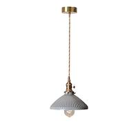 ksxnkhk Chandelier, Modern Light Fixture Shell Small Pendant Lamp with Brass Ceramic Lampshade is Suitable for Decorative Lighting Fixtures in Bedrooms, Living Rooms, Corridors, Cafes, and