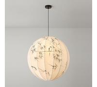 ksxnkhk Chandeliers 15.7/Inch Modern Large with Stretch Linen Shade Adjustable Height Pendant Lights Hardwired White Fabric Hanging Lamp