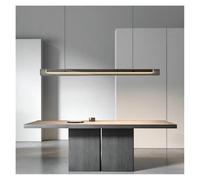 ksxnkhk Chandeliers, Minimalist Black Linear Pendant Lights for Dining Room Gold Modern Long Glass Chandelier Above Dining Table Kitchen Island(3 Colors Light,B 180CM)