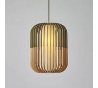 ksxnkhk Chinese Style Art Basswood Single Head Chandelier Birdcage Pendent Lamp Ceiling Lighting Restaurant Homestay,for Living Room