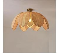ksxnkhk Chinese Style Natural Rattan Petal Pendant Lights Designer Handmade Gloss Living Room Dining Room Lamps Simple Home Decoration,Chandelier
