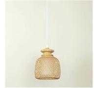 ksxnkhk Chinese Style Woven Pendant Lamps E27 Single Head Island Light Small Chandelier Compatible with Bedroom Study Illumination Lights Fixture,Chandelier