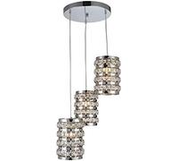 ksxnkhk Chrome Crystal Chandelier, Scandinavian Style Lamps Living Room Home Dining Room Round Chandeliers,Contemporary Dining Room