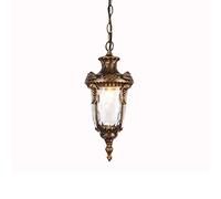 ksxnkhk Contemporary Collection Exterior Ceiling Pendant Lamp V-intage Industrial Outdoor Hanging Lantern Clear Glass Courtyard Chandelier Compatible with Villa Gazebo Grape Frame Flush Mo